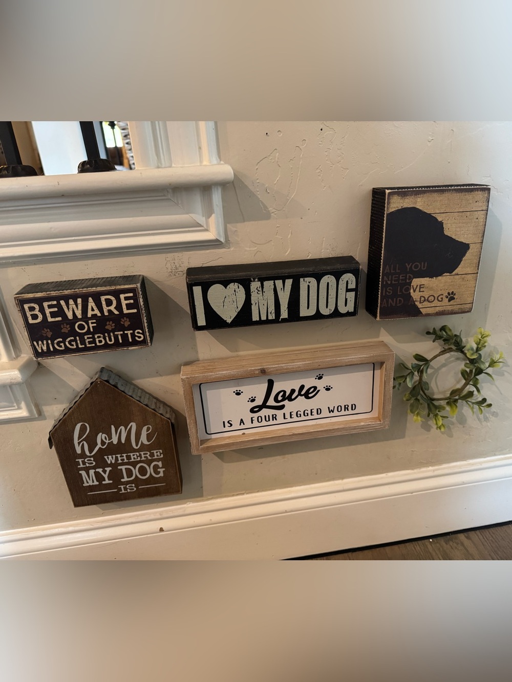 Dog Lover Wall Sign Bundle - gallery wall